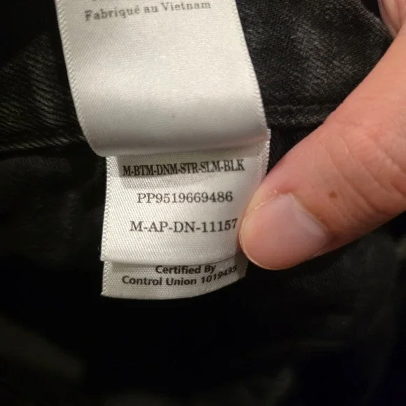 Everlane Uniform Slim 4-Way Stretch Organic Jeans Mens Fits 32x29 Faded Black - Picture 6 of 14